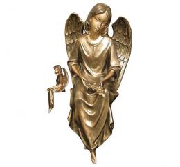 ANGEL SEATED OF SYNTHETIC MARBLE LEATHER FINISH